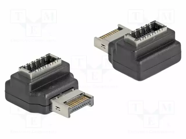 ADAPTERI - 10BPS - LIITTIMEN VÄRI: MUSTA - USB kaapelit ja adapterit - DELOCK-67237 - 1