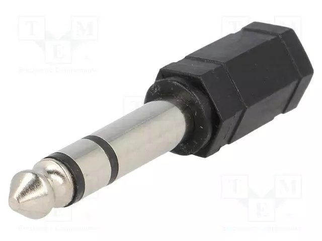 ADAPTERI - 3,5MM JAKKI,6,3MM PLUGI - STEREO - Audioliitinadapterit - AC-007 - 1
