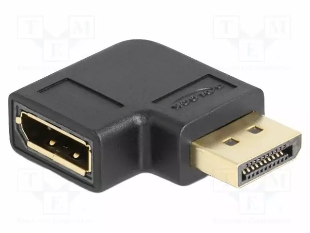 ADAPTERI - DISPLAYPORT 1.4 - MUSTA - HDMI, DVI, DisplayPort johdot - DELOCK-66297 - 1