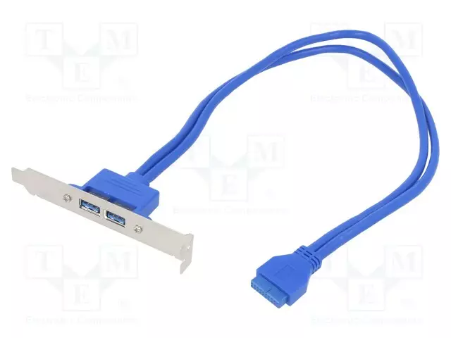 ADAPTERI - IDE 20PIN NAARAS-USB A-PISTORASIA X2 - 0,4M - USB 3.0 - Tietokonetarvikkeet - muut - AK-CA-47 - 1