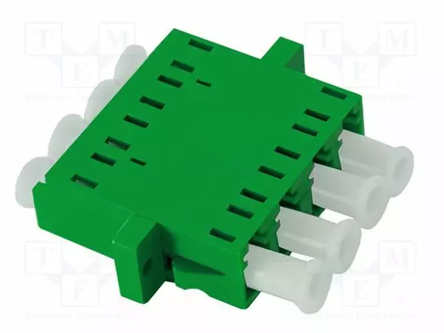 ADAPTERI - LC/APC,MOLEMMIN PUOLIN - VIHREÄ - Patchcordit ja valokuitu-pigtailit - QOLTEC-54137 - 1