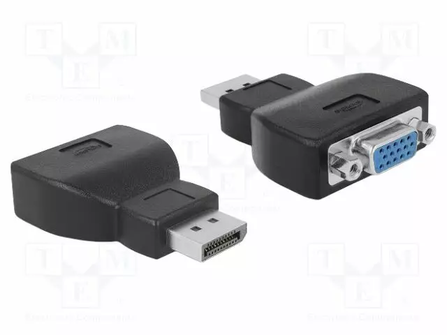 ADAPTERI - MUSTA - HDMI, DVI, DisplayPort johdot - DELOCK-65567 - 1