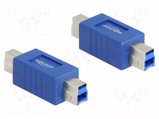 ADAPTERI - USB B PISTOKE,MOLEMMIN PUOLIN - USB kaapelit ja adapterit - DELOCK-67227 - 1