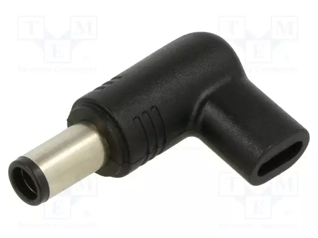 ADAPTERI - USB C RASIA,DC 7,4/5,0 LIITIN - LIITTIMEN VÄRI: MUSTA - DC virtakaapelit - AK-ND-C07 - 1