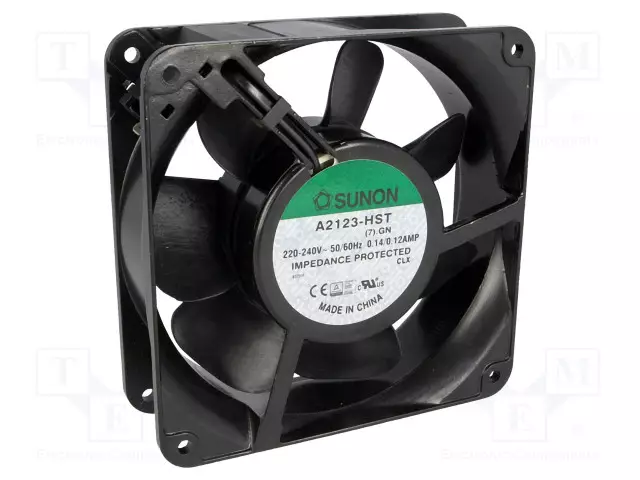 AKSIAALIPUHALLIN 230VAC - 120X120X38MM - 210M3/H(±10%) - AC 230V tuulettimet - A2123HST-7 - 1