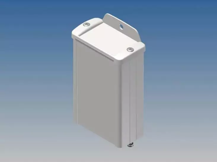 ALUMINIUM HOUSING - WHITE - 100 x 59.9 x 30.9 mm - with flange - Kotelot - G-sarja - TK12-E7 - 1