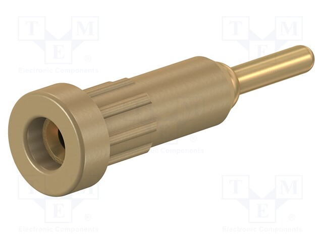 LABORATORY CONNECTOR: 2MM BANANA - SOCKET - 10A - BROWN - INSULATED - Banaanijatkoliittimet - EB2-A-27 - 1