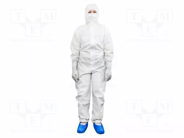 CLEANROOM-TARVIKKEET: HAALARI - VALKOINEN - M - CLEANROOM - 1÷100GOHM - Työ- ja suojavaatteet - ATS-600-5007 - 1