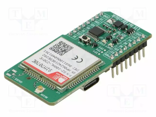 CLICK BOARD - PROTOTYYPPIPIIRILEVY - KOMP: SIM7070E - LTE - Laajennuslevyt - MIKROE-6287 - 1