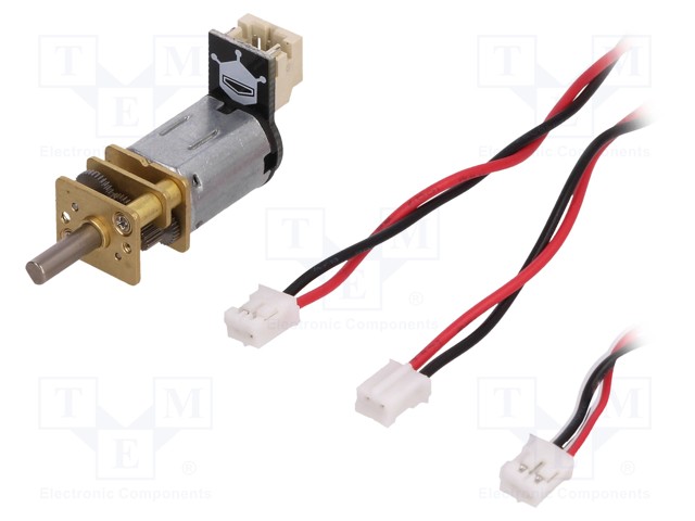 DC MOOTTORI VAIHTEELLA - 1÷6VDC - 100MA - AKSELI: D UURRE - 30: 1 - 3MM - DC moottorit - DF-FIT0467 - 1