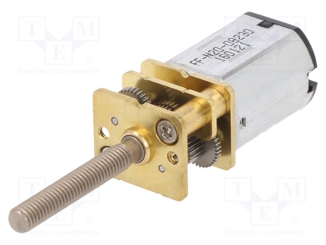 DC MOOTTORI VAIHTEELLA - 6VDC - 185MA - AKSELI: KIERRETTY - L: 20MM - DC moottorit - DF-FIT0577 - 1