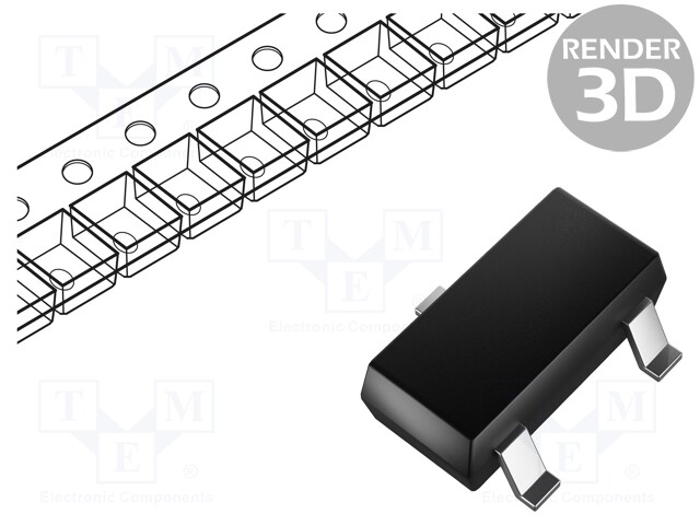 DIODI: TVS VERKKO - 25,4V - SOT23 - CH: 2 - RULLA,TEIPPI - Diodit - DESD2CAN2SOQ-7 - 1