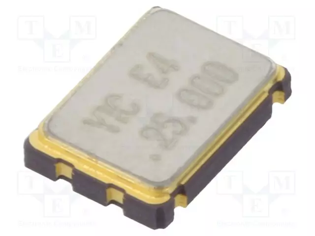 GENERAATTORI: KVARTSI - 25MHZ - SMD - 3,3V - ±50PPM - -20÷70°C - Kiteet ja oskillaattorit - OSC25M-3.32S7 - 1