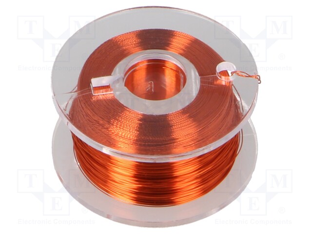 HOPEOITU KUPARILANKA - 0,1MM - ORANSSI - Hopeoitu kuparilanka - D-LD10-7 - 1