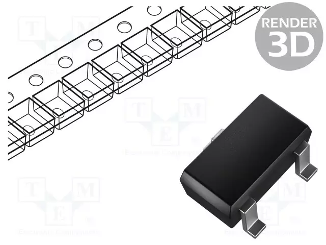 IC: POWER SWITCH - HIGH-SIDE - 0,2A - CH: 1 - SMD - SC59 - RULLA,TEIPPI - Power switches - mikropiirit - AP2331W-7 - 1
