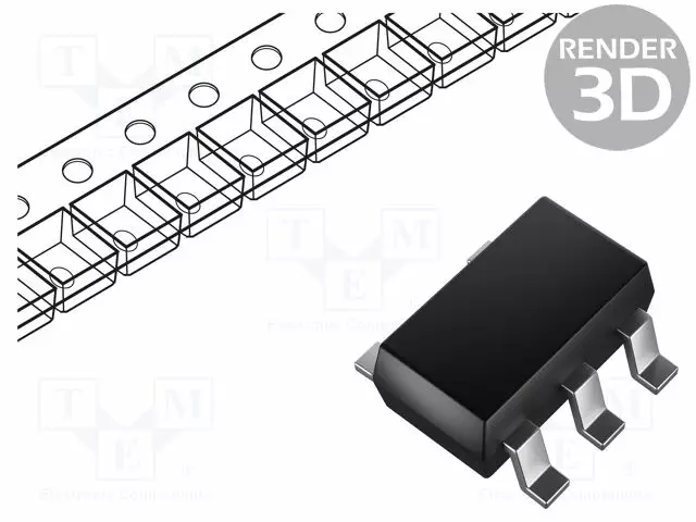 IC: POWER SWITCH - HIGH-SIDE,USB SWITCH - 3A - CH: 1 - P-CHANNEL - SMD - Power switches - mikropiirit - AP22815AWT-7 - 1