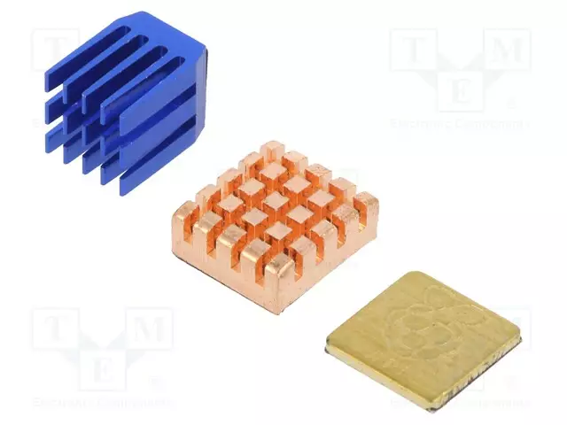 JÄÄHDYTYSLEVY - RIPAMALLI - RASPBERRY PI - LIIMATTU - Jäähdytyslevyt - GRL-15287 - 1
