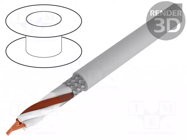 JOHTO - BIT LIYCY - 2X0,5MM2 - SUOJATTU,TINATTU KUPARIPUNOS - PVC - Suojatut moninapakaapelit - BITNER-S30587 - 1