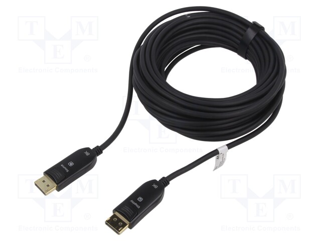 KAAPELI - DISPLAYPORT-PISTOKE,MOLEMMIN PUOLIN MUSTA - HDMI, DVI, DisplayPort johdot - GOOBAY-64867 - 1
