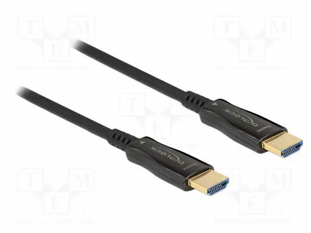 KAAPELI - HDMI-PISTOKE,MOLEMMIN PUOLIN - PIT: MUSTA - MUSTA - HDMI, DVI, DisplayPort johdot - DELOCK-84037 - 1