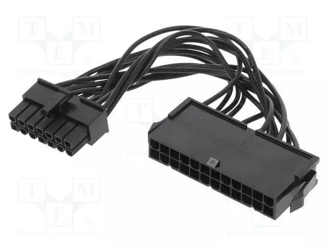 KAAPELI: SYÖTTÖKAAPELI - 14PIN UROS,ATX NAARAS 24PIN - 0,1M - Tietokonetarvikkeet - muut - AK-CA-77 - 1