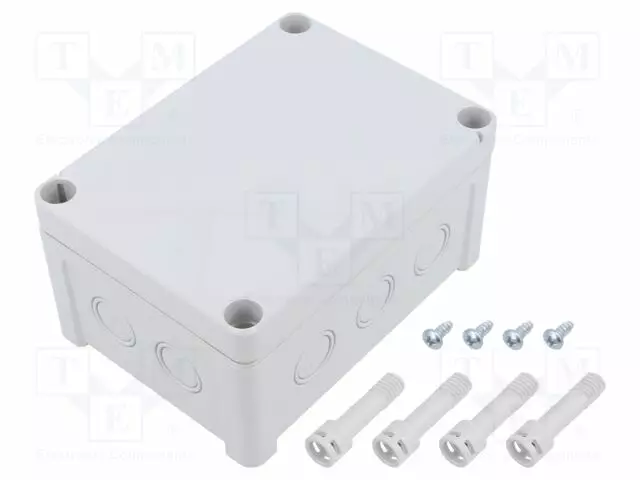 KYTKENTÄRASIA - X: 110MM - Y: 130MM - Z: 65MM - ABS - IP65 - HARMA - Kytkentärasiat - TAM131007 - 1