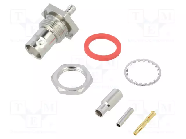 LIITIN: BNC - N LIITINAARAS - SUORA - 50OHM - PURISTUS - POM - BNC liittimet - 112517 - 1