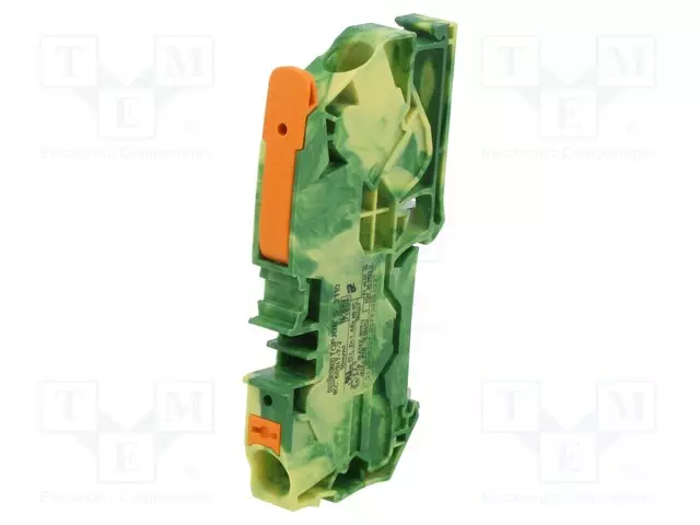 LIITIN: KISKO-2110 - 57A - 600V - PUSH-IN - KELTA-VIHREÄ - 0,5÷16MM2 - Kiskoliittimet - 2110-5207 - 1