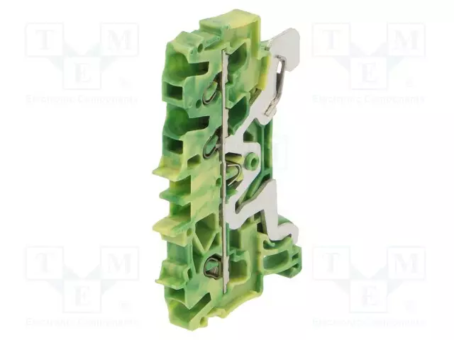 LIITIN: KISKO-2002 - 24A - 800V - DIN-KISKOLLE - JOUSIPURISTIN - TS35 - Kiskoliittimet - 2002-1307 - 1