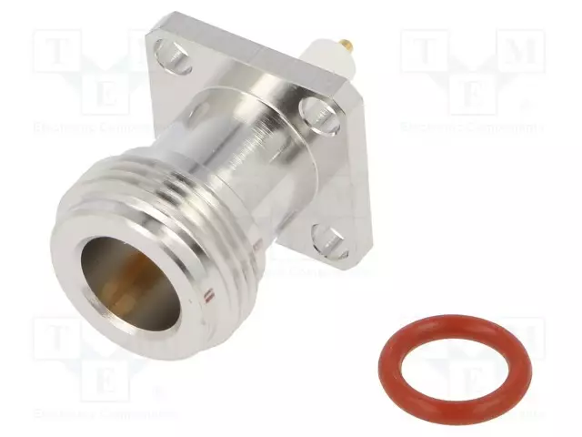 LIITIN: N - N LIITINAARAS - SUORA - 50OHM - JUOTETTAVA - KULLATTU - N liittimet - 172117 - 1