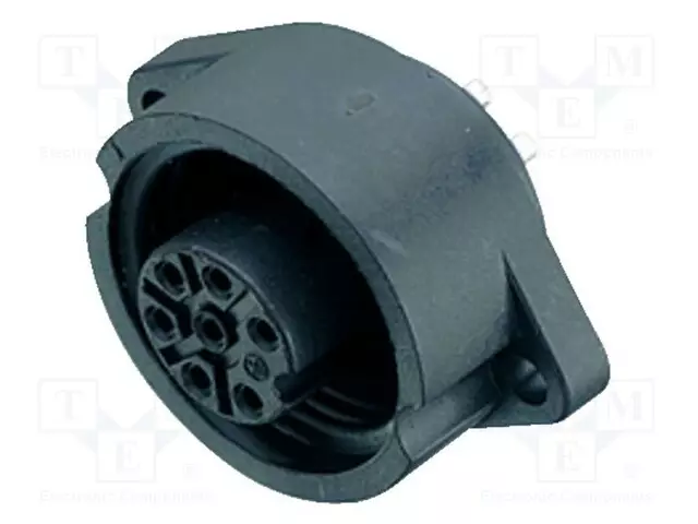 LIITIN: PYÖREÄT - 250V - 10A - PIN: 7 - N LIITINAARAS - JUOTETTAVA - Binder-liittimet - 09-0216-00-07 - 1