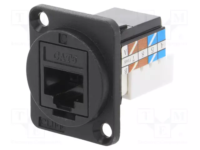 LIITIN: RJ45 - F LIITINT - PIN: 8 - CAT: 6A - SUOJAAMATTOMAT - 8P8C - RJ liittimet - CP30227 - 1