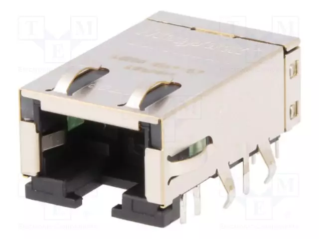 LIITIN: RJ45 - PISTORASIA - PIN: 8 - CAT: 5E - SUOJATTU - 8P8C - THT - RJ liittimet - L834-1G1T-S7 - 1