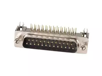 MALE 25-PIN SUB-D CONNECTOR - PCB MOUNTING - D liittimet piirilevylle - CC017 - 1