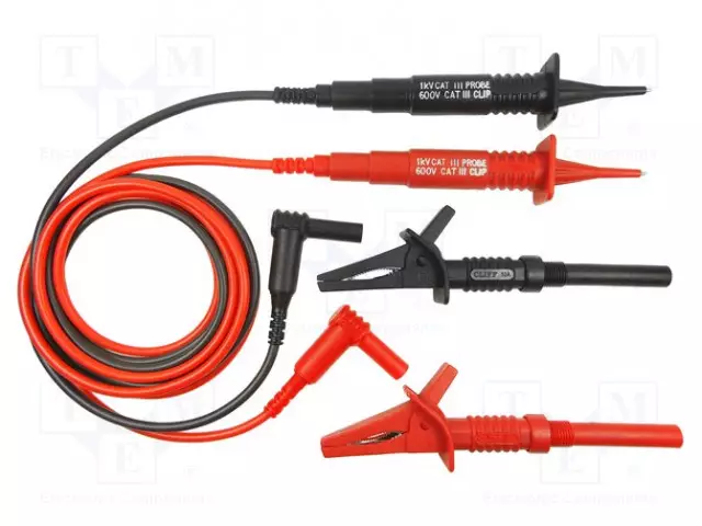 MITTAUSJOHDOT - 10A - JODH.ERISTEMATER: SILIKONI - 1,5M - 1KVDC - Mittausjohdot - CIH3007 - 1