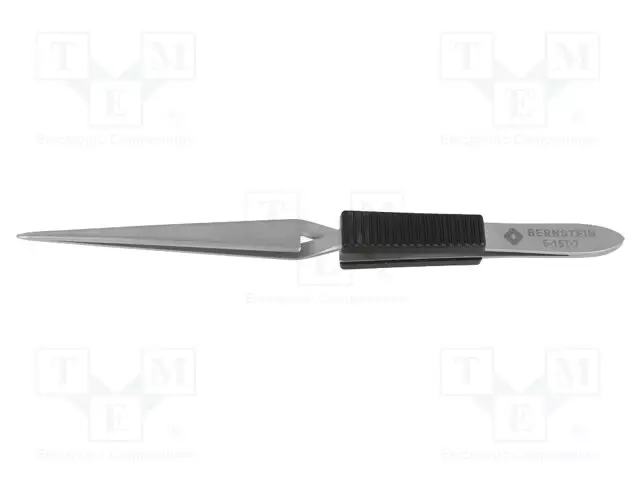 PINSETTI - 160MM - TERÄN KÄRJEN MUOTO: PYÖRRETTY - YLEISMALLINEN - Yleiskäyttöiset atulat ja pinsetit - BRN-5-157-7 - 1