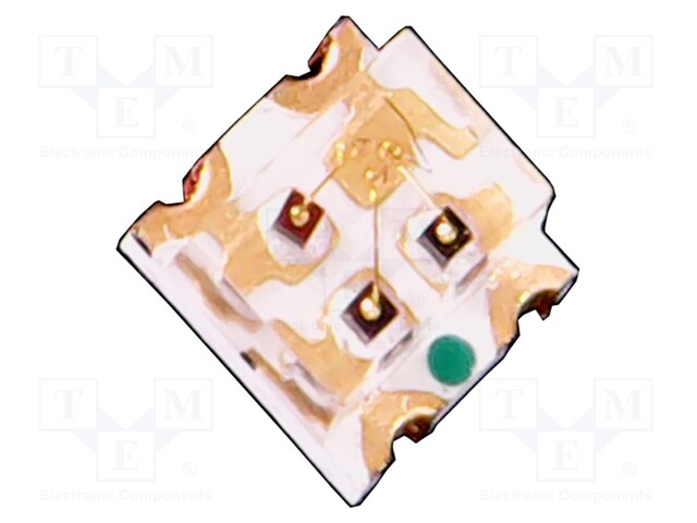 LED - RGB - SMD - 0606 - 2/3,2/3,1VDC - 1,6X1,5X0,8MM - 140° - 20MA - Pintaliitos LED - QBLP600-RGB-2897 - 1