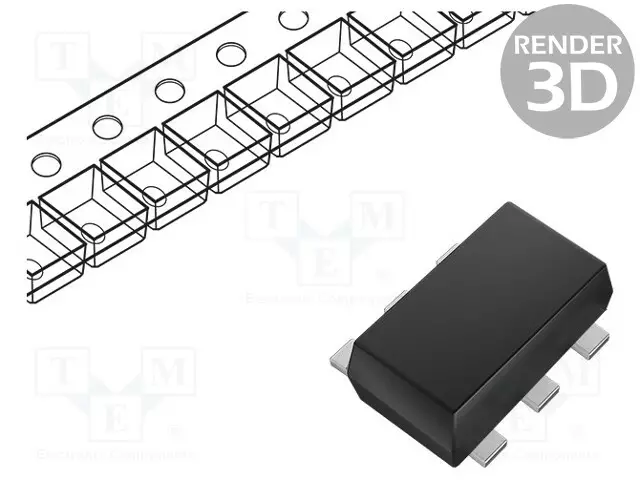 PMIC - DC/DC MUUNNIN - TULOJÄNNITE 2,3÷5,5VDC - LÄHTÖJÄNNITE 0,6÷3,6VDC - 1A - SOT563 - Jännitesäätimet - DC/DC piirit - AP61100QZ6-7 - 1