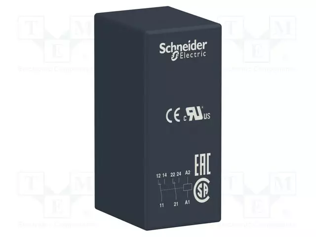 RELE - DPDT - UKELAN: 220VAC - 8A - 8A/250VAC - RSB - Pienoisreleet - RSB2A080M7 - 1