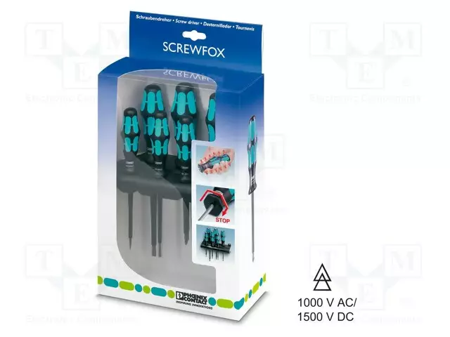 ERISTETTY - TORX® - TX08,TX10,TX15,TX20,TX25,TX30 - 6KPL - Ruuvimeisselit ja sarjat - PH-1212537 - 1