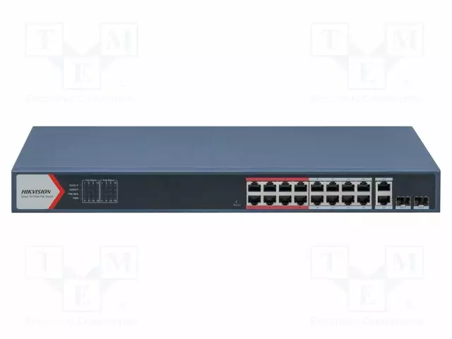 SWITCH POE ETHERNET - HALLITTU - PORTTIEN LUKU: 18 - RACK - DS-3E - Teollisuusverkot - 6942160495767 - 1