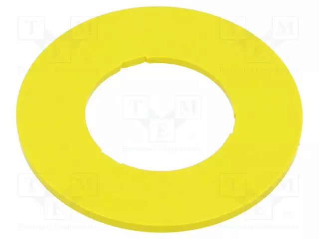 TIEDOTUSETIKETTI - 45 - 45MM - MUOVI - RUNKO: KELTAINEN - Taulukytkimien lisävarusteet - 45-50K.1407 - 1