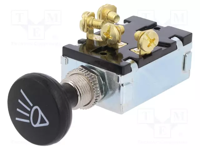 VETOKYTKIN - AS: 3 - 30A/12VDC - MUSTA - VALAISTUS: EI OLE - Vetokytkimet - A3-20BA-07 - 1