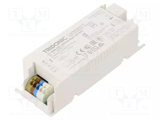 VIRTALÄHDE: IMPULSSI - LED - 45W - 20÷50VDC - 500÷1400MA - 198÷264VAC - LED teholähteet - 28000707 - 1