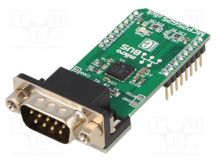 CLICK BOARD - PROTOTYYPPIPIIRILEVY - KOMP: MCP25625 - 3,3VDC,5VDC - Laajennuslevyt - MIKROE-2228 - 1