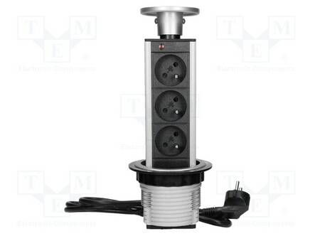 JATKOJOHTO: KALUSTEISIIN - HUONEKALUPISTORASIA - IP20 - 3680W - HOPEA - Rakennusautomatiikka - VIR-FS-18 - 1