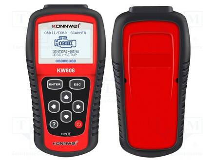 MITTARI: OBD DIAGNOSTIIKKA - LCD - OBD - 8÷18VDC - Sähköverkostojen testerit ja mittarit - KW808 - 2