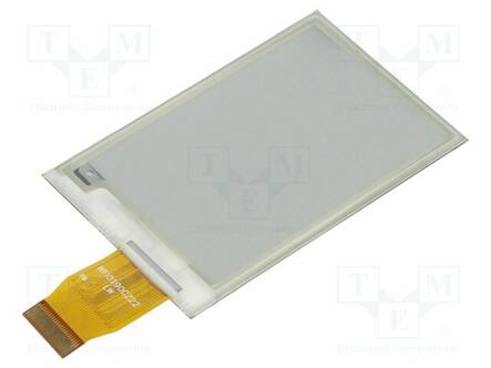 NÄYTTÖ: E-PAPERI - 2,7" - 264X176 - KOOT: 70,42X45,8X0,98MM - 3,3VDC - E-paperi - WSH-13378 - 1