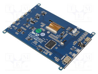 LCD NÄYTTÖ - GRAAFINEN - 1024X600 - 164,9X106,96MM - 7" - 5VDC - Älykkäät näytöt - WSH-14628 - 2