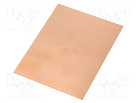 PIIRILEVY FR4 - LASIKUITU-EPOKSI - 0,8MM - L: 100MM - W: 75MM - Piirilevyt 2-puoleiset - LAM75X100ED0.8 - 1